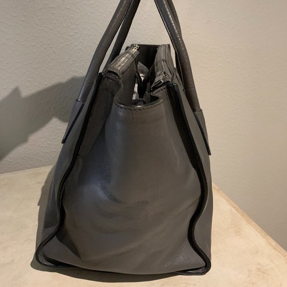 Prada Twin Pocket Glace Calf Tote - Grey - Picture 5 of 12